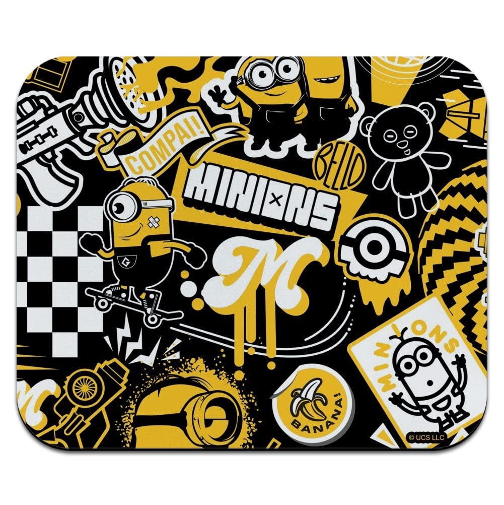 Minions Themed Low Profile Mouse Pad - Non-Slip Thin Gaming Mousepad for PC, Laptop, Office & Home Use - Perfect for Work, Gaming & Daily Computing