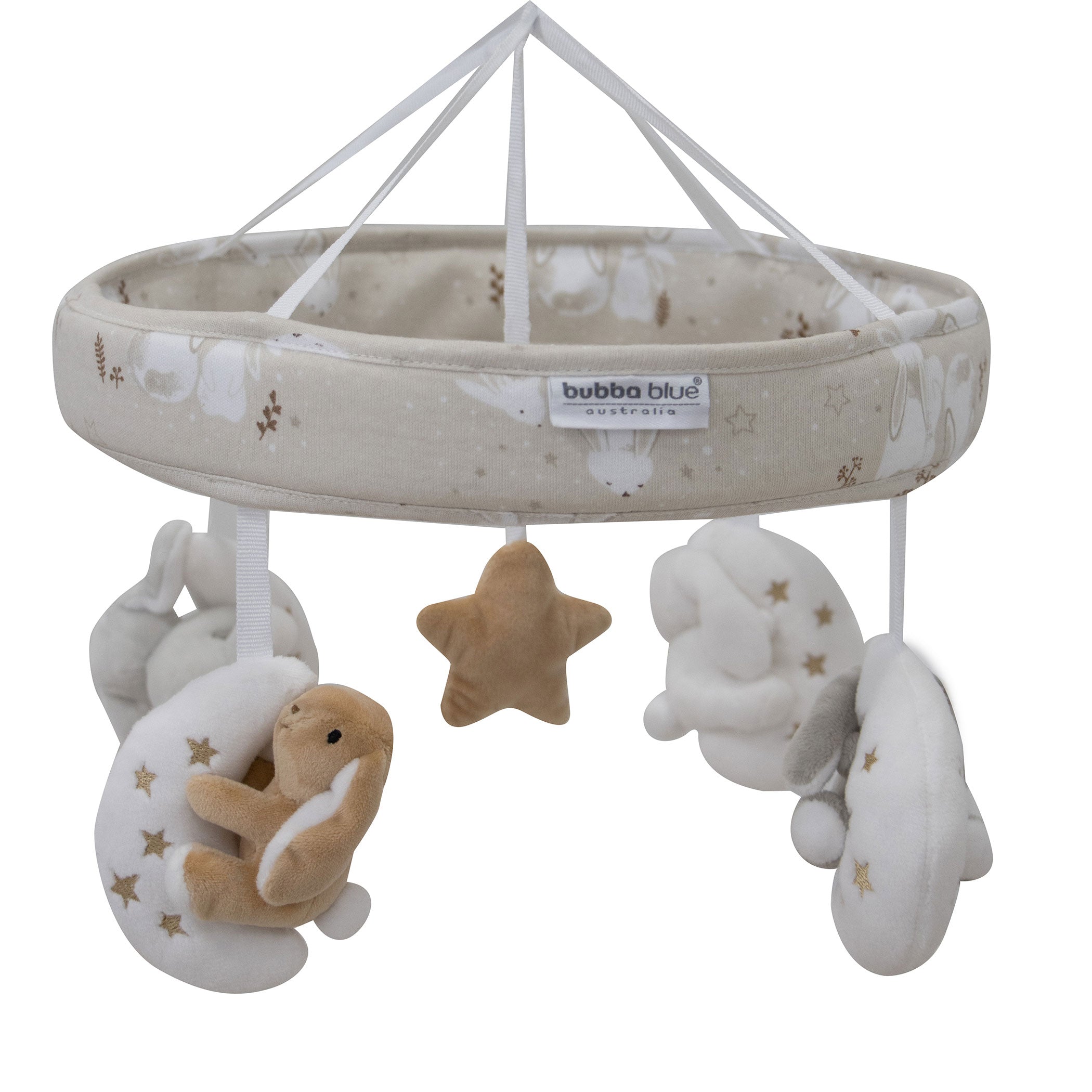 Bunny Dreams Musical Mobile - Cute Baby Crib Mobile with Soothing Music & Rotating Toys for Nursery Decor & Infant Sleep Aid