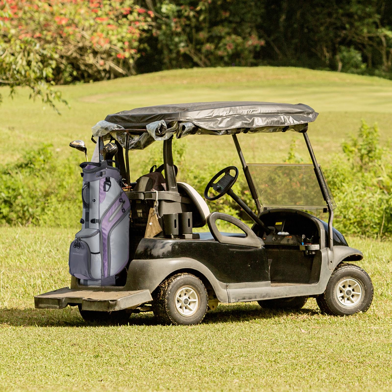 **Lightweight Camo Golf Stand Bag with 14-Way Full Length Dividers - Travel & Airline Approved for Men & Women - Perfect for Storage, Organization & On-Course Convenience**    *(Great for travel, practice sessions, and keeping clubs secure during flights!)*