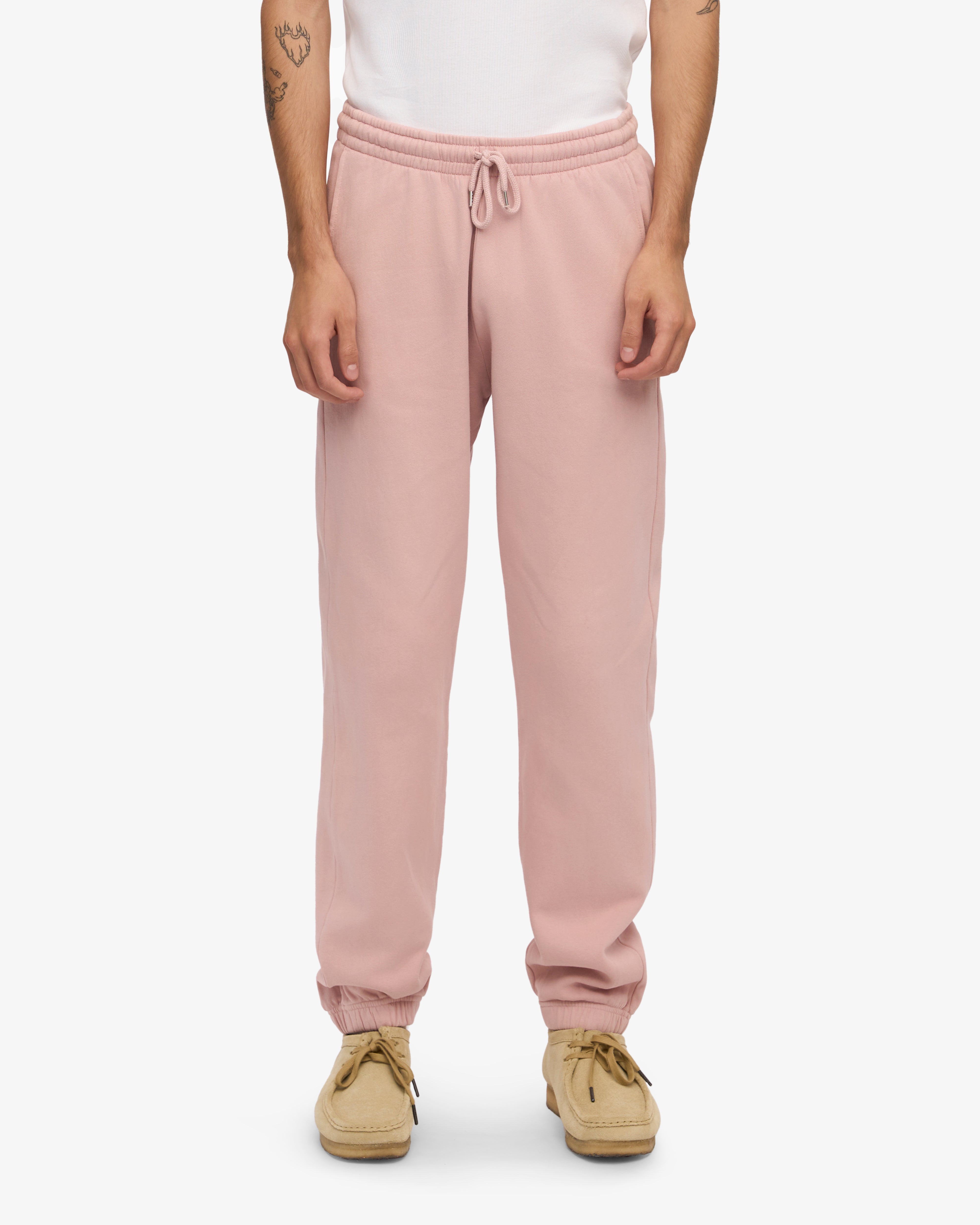 Organic Cotton Sweatpants for Women - Soft & Comfortable Faded Pink Lounge Pants - Perfect for Yoga, Running & Relaxing at Home