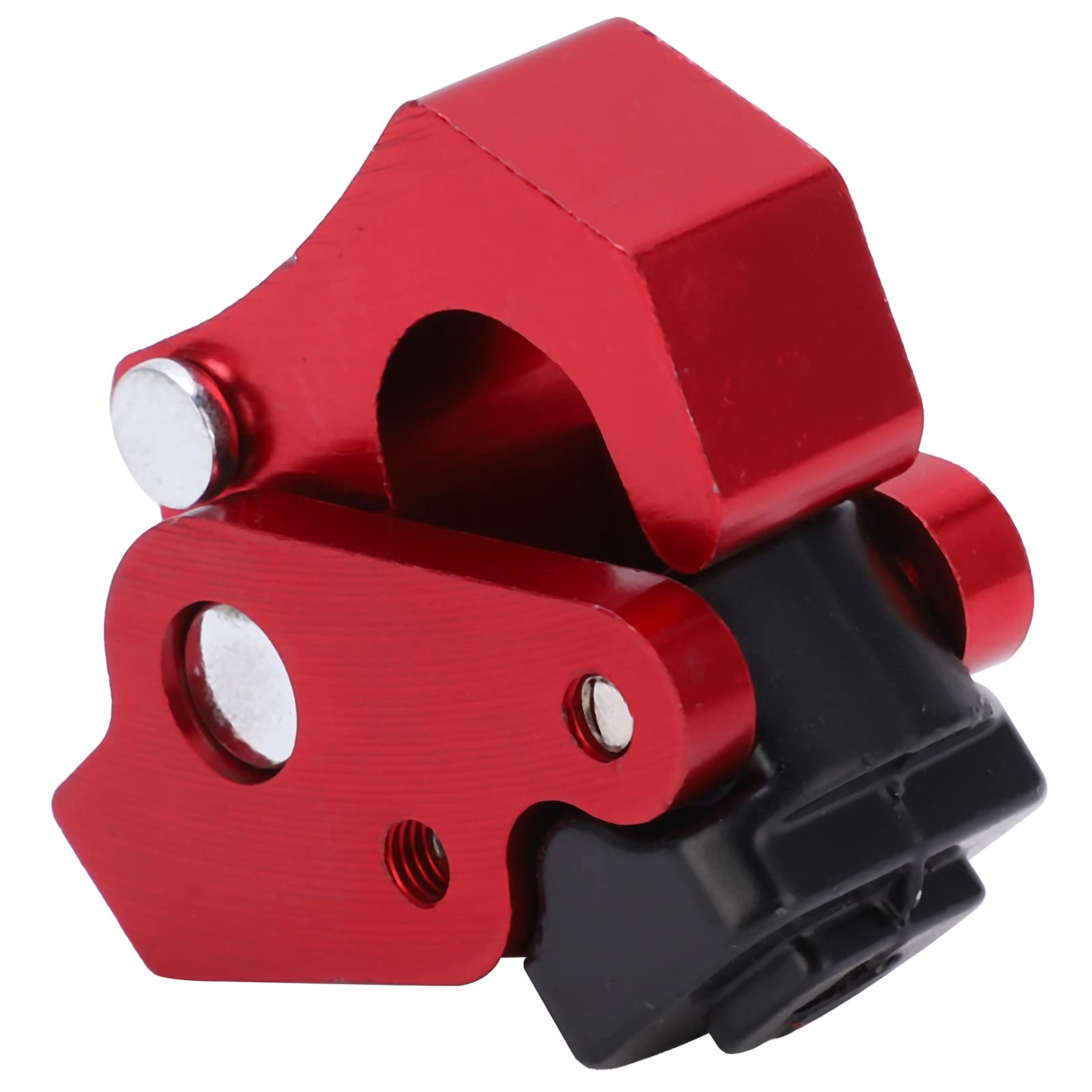 Universal Motorcycle Helmet Hook - Aluminum Alloy Claw Hook for Scooter Bags & Luggage - Red