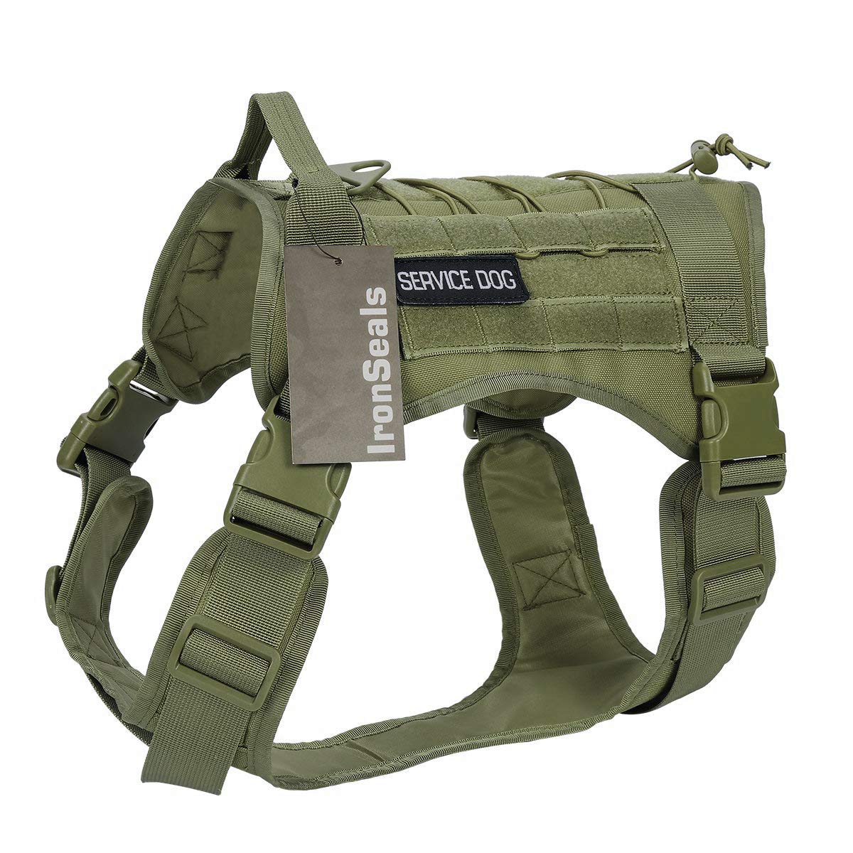 Tactical Dog Vest with MOLLE & Handle - Durable Service Dog Harness for Police K9, Patrol & Training | Perfect for Military, Security & Outdoor Adventures