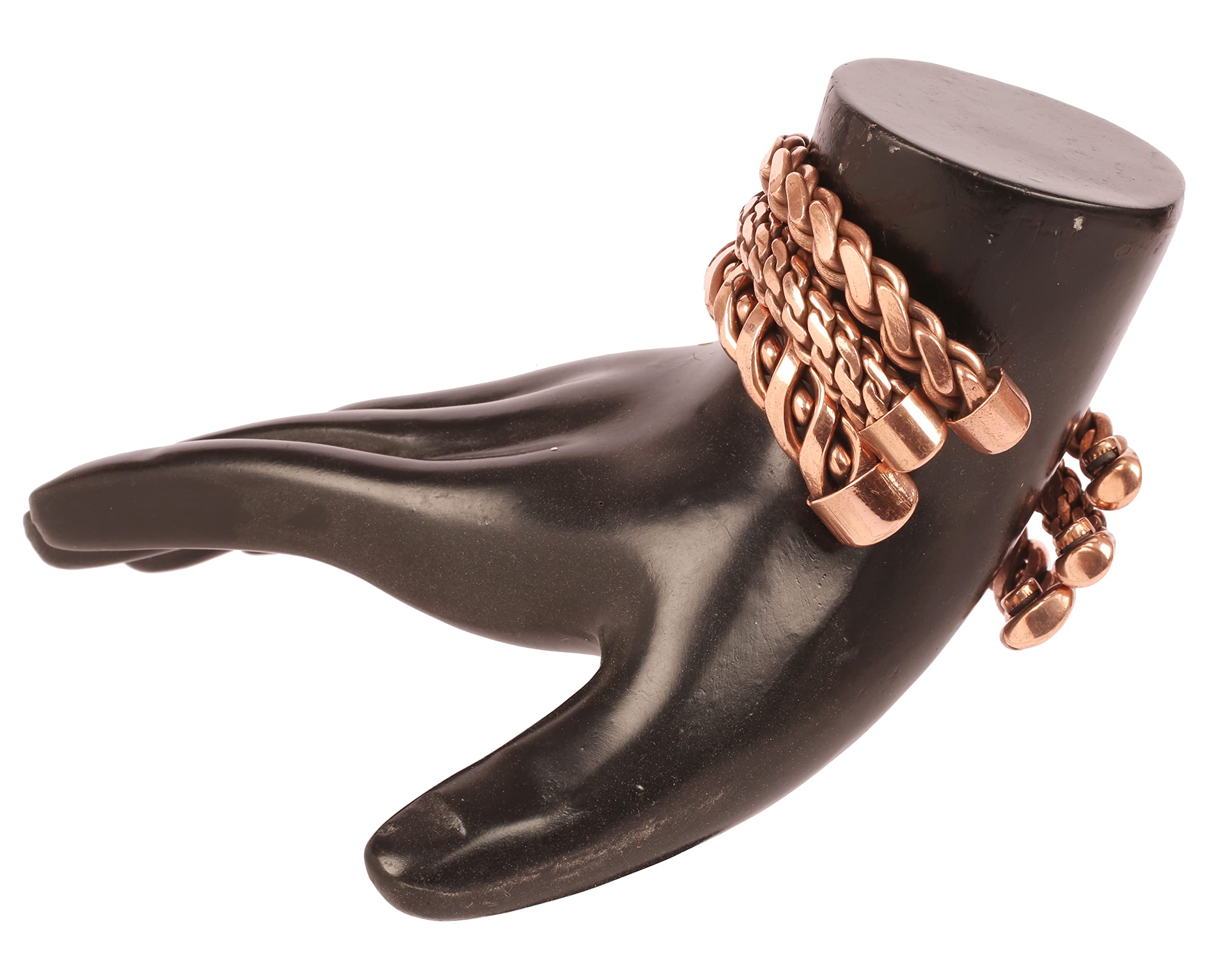 Touchstone Tibetan Style Copper Bracelet - Hand Forged Solid High Gauge Copper Cuff Jewelry for Women & Men - Multiple Design Options - Perfect for Yoga, Meditation & Spiritual Healing