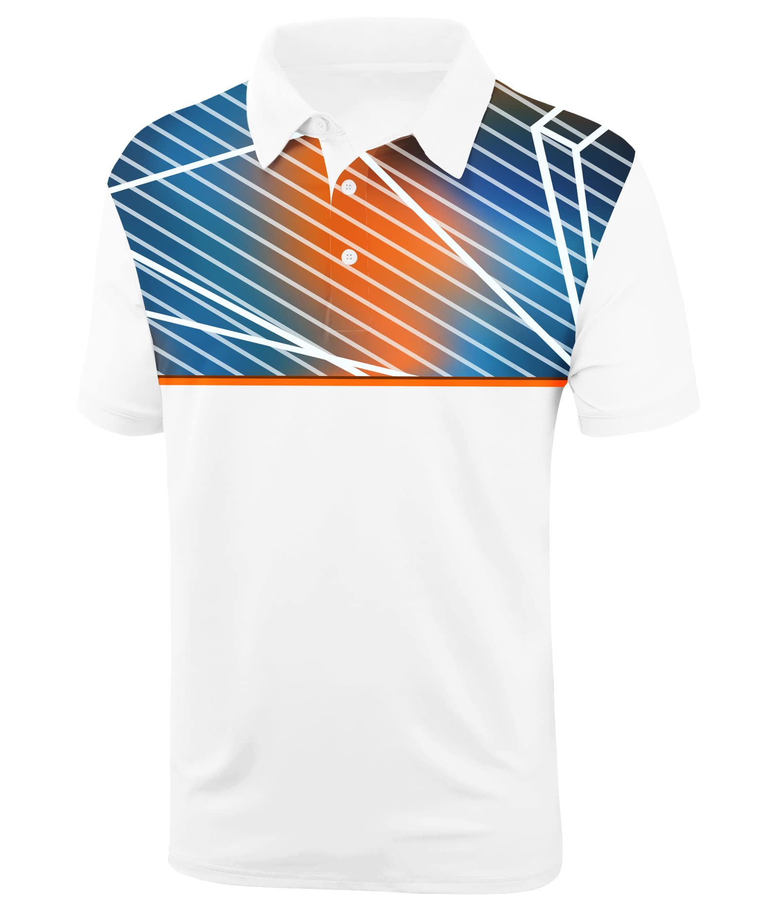 JACKETOWN Men's Golf Polo Shirts - Lightweight Short Sleeve Moisture-Wicking Performance Shirt for Golf, Tennis & Casual Wear - Breathable Quick-Dry Active Top for Men