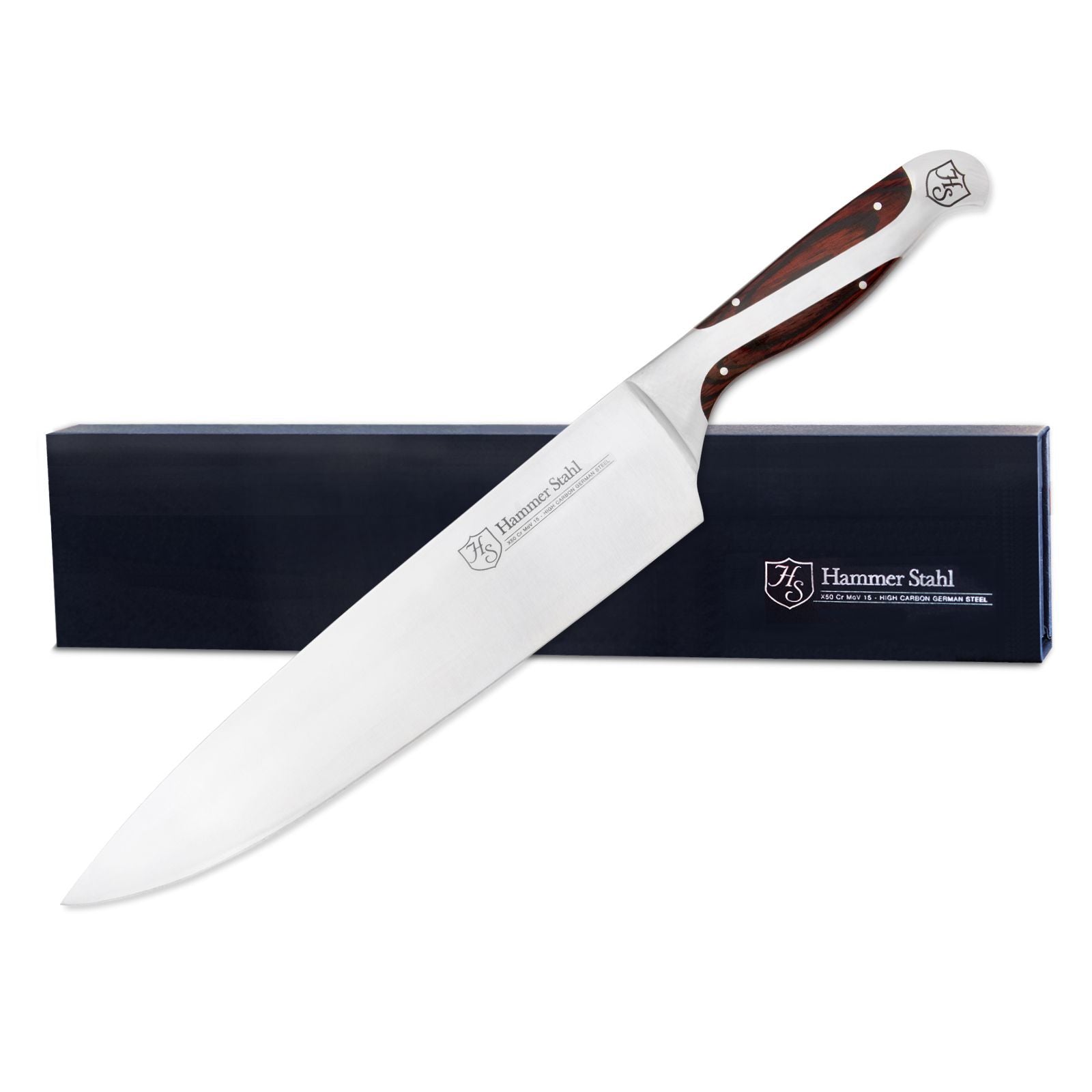 Hammer Stahl 10-Inch Professional Chef Knife - High Carbon Stainless Steel Kitchen Knife for Slicing, Dicing & Chopping - Perfect for Home Cooks & Professional Chefs