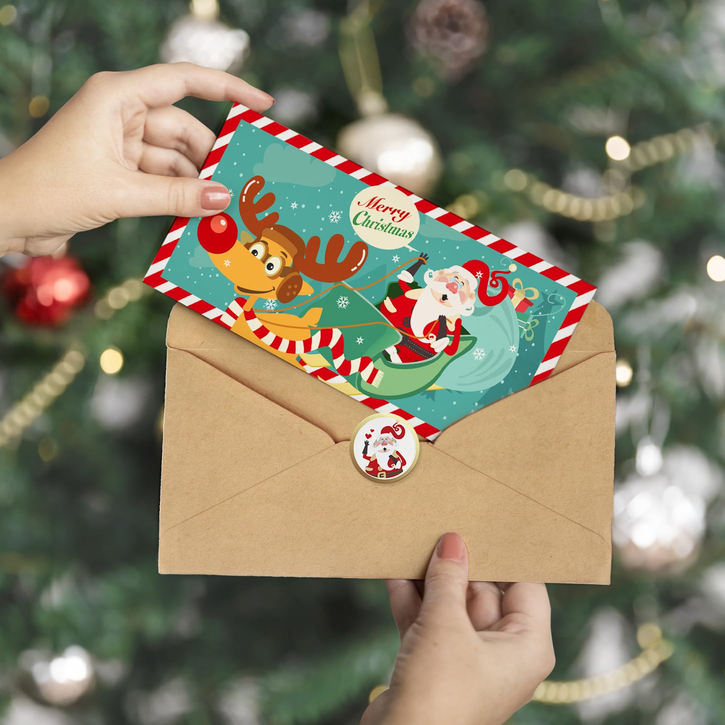 20 Pack Christmas Money Cards with Envelopes - Holiday Cash, Check & Gift Card Holders - Perfect for Gifting, Stocking Stuffers & Office Exchanges