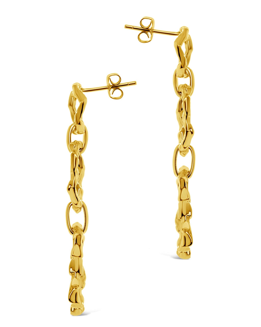 Stylish Ira Molten Metal Linked Drop Earrings for Women | Elegant Dangle Jewelry for Parties, Weddings & Evening Events