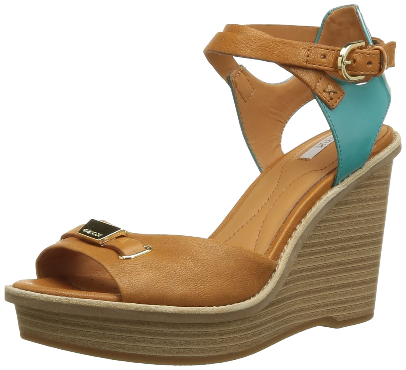 Geox Women's Maranta 4 Wedge Sandals - Comfortable Casual & Dressy Summer Shoes for Walking, Travel, and Outdoor Activities