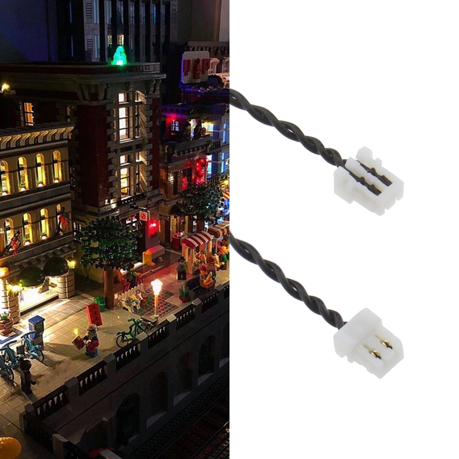 Lego-Compatible 3Pcs Power Function Extension Cables - 30cm/11.8inch Building Block Connector Wires for MOC Robotics, Train Sets & DIY Creations - Compatible with All Major Building Brick Brands