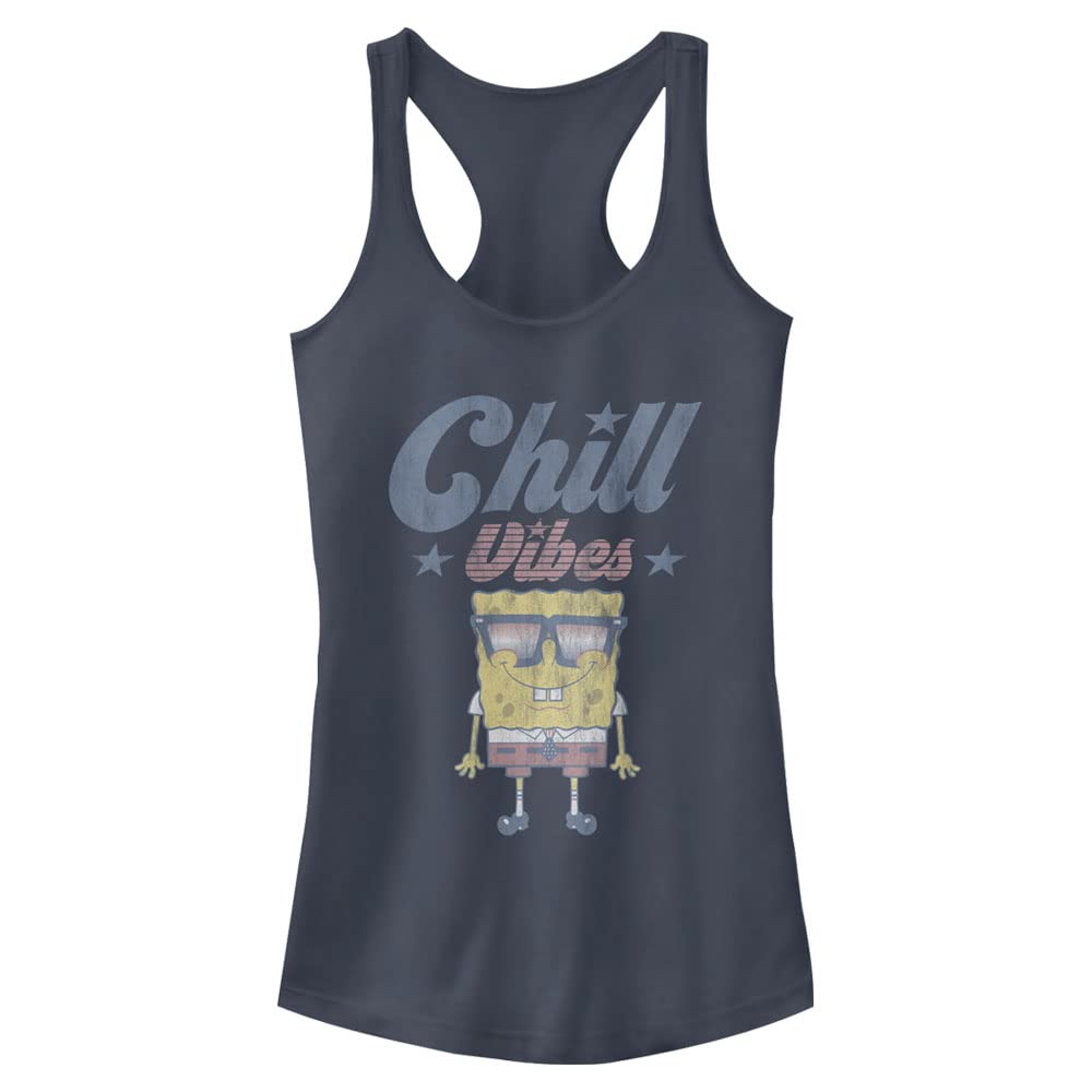 SpongeBob SquarePants Women's Racerback Tank Top | Nickelodeon Cartoon Graphic Tee | Casual Summer Outfit, Beachwear & Lounge Wear