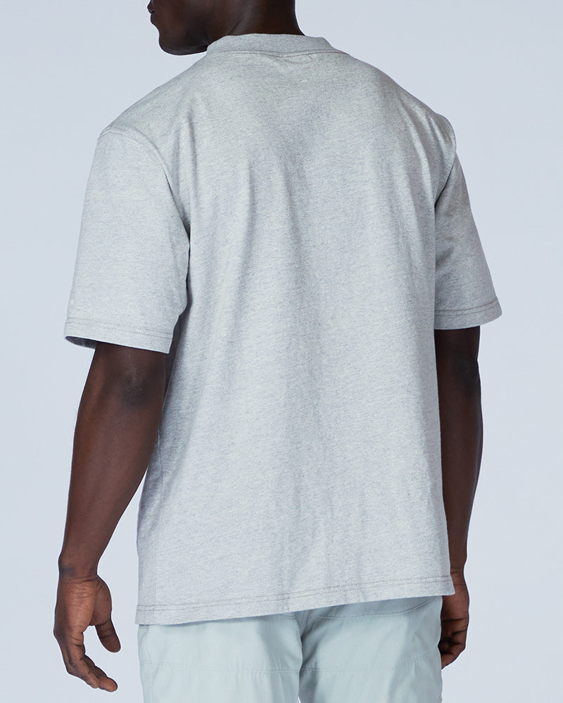 Eco-Friendly Recycled Cotton Heavy Mockneck T-Shirt for Men & Women - Sustainable Fashion for Casual Wear & Outdoor Activities