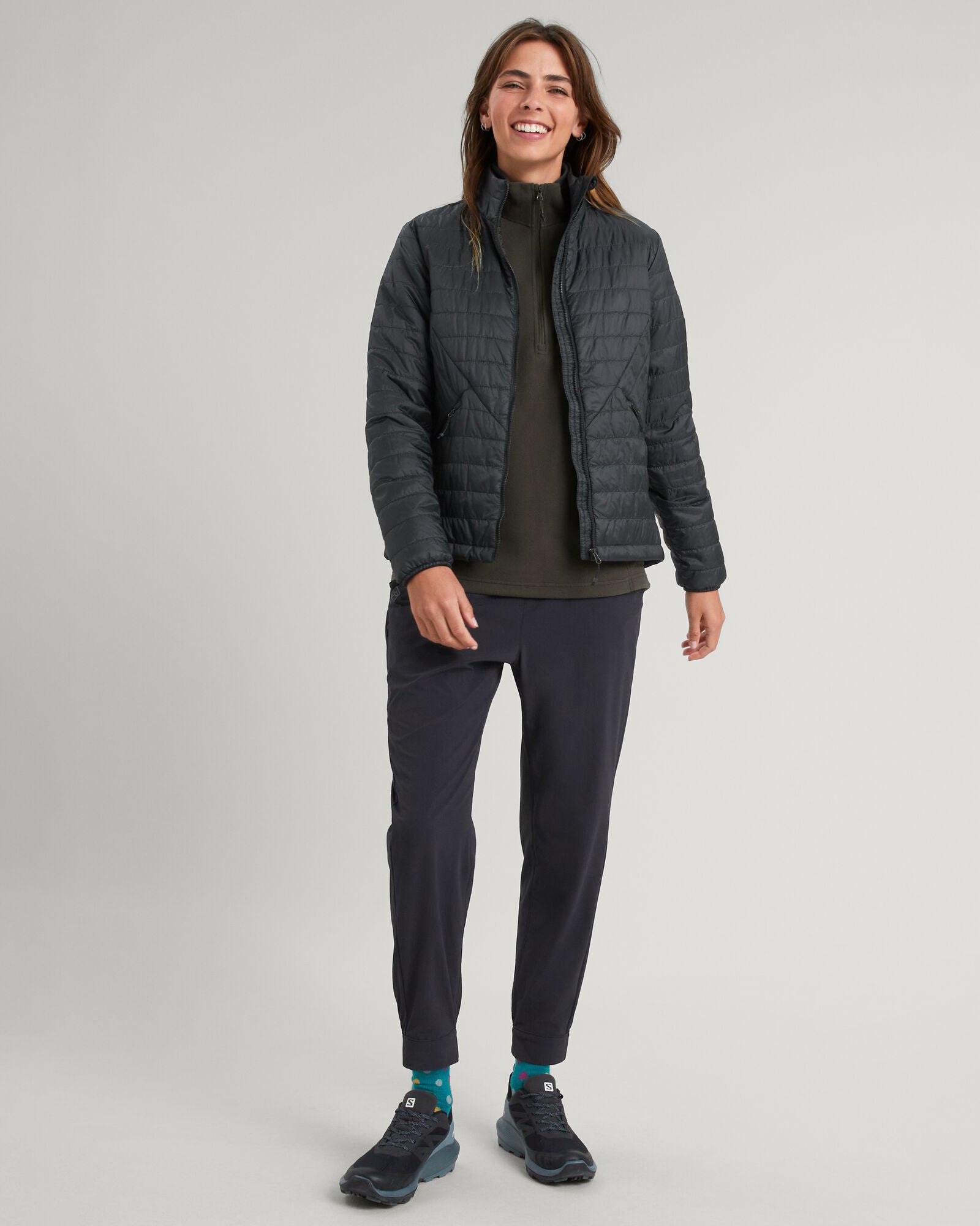 Heli R Women's novaLOFT Insulated Winter Jacket - Waterproof Windproof Lightweight Puffer Coat for Outdoor Activities (Black Stingray) | Perfect for Hiking, Skiing & Cold Weather Adventures