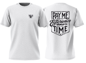 Pay Me SS Tee - Premium White Short Sleeve T-Shirt for Men & Women | Casual Streetwear, Everyday Comfort, Gift Idea