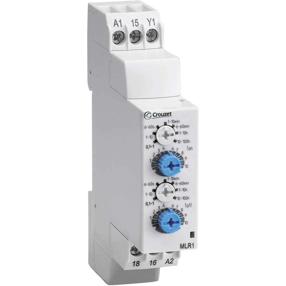 Crouzet MLR1 Timer 20-30V DC 20-264V AC - Industrial Automation & Control Device for HVAC, Pumps & Lighting Systems