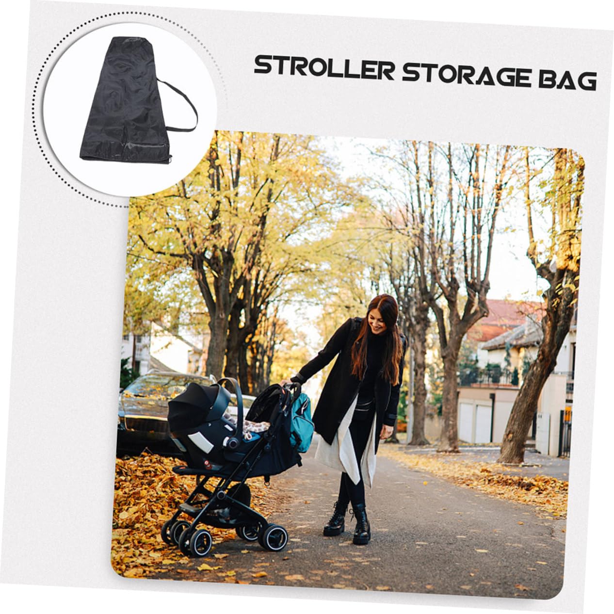 Totority 10-Pack Stroller Storage Bags - Durable Oxford Cloth Organizer for Baby Car Seat, Travel Accessories & Diaper Bag Essentials - Perfect for Road Trips, Airplane Travel & Daily Stroller Use