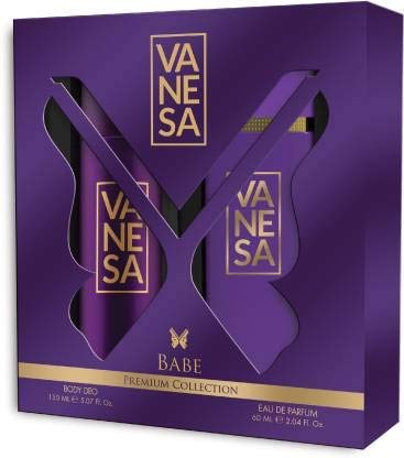 Vanesa Babe Gift Set - 150ml Deodorant & 60ml Perfume for Women - Perfect Birthday, Anniversary & Valentine's Day Present - Romantic Fragrance Gift for Her