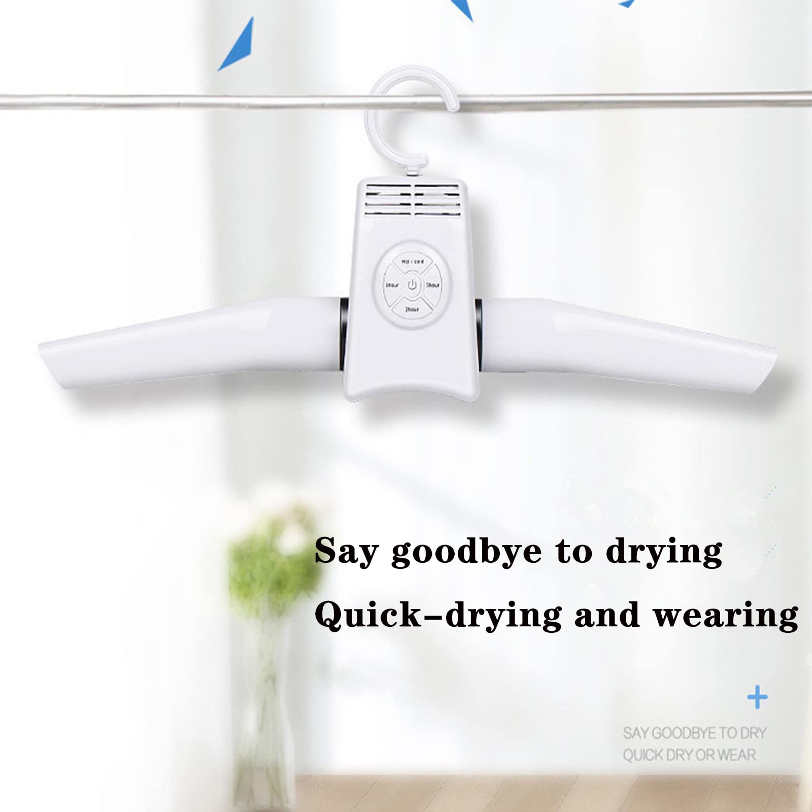 Portable Electric Clothes Drying Hanger - Foldable & Lightweight Travel Dryer Rack for Home, Hotel & Camping - Fast Drying for Shirts, Pants & Underwear