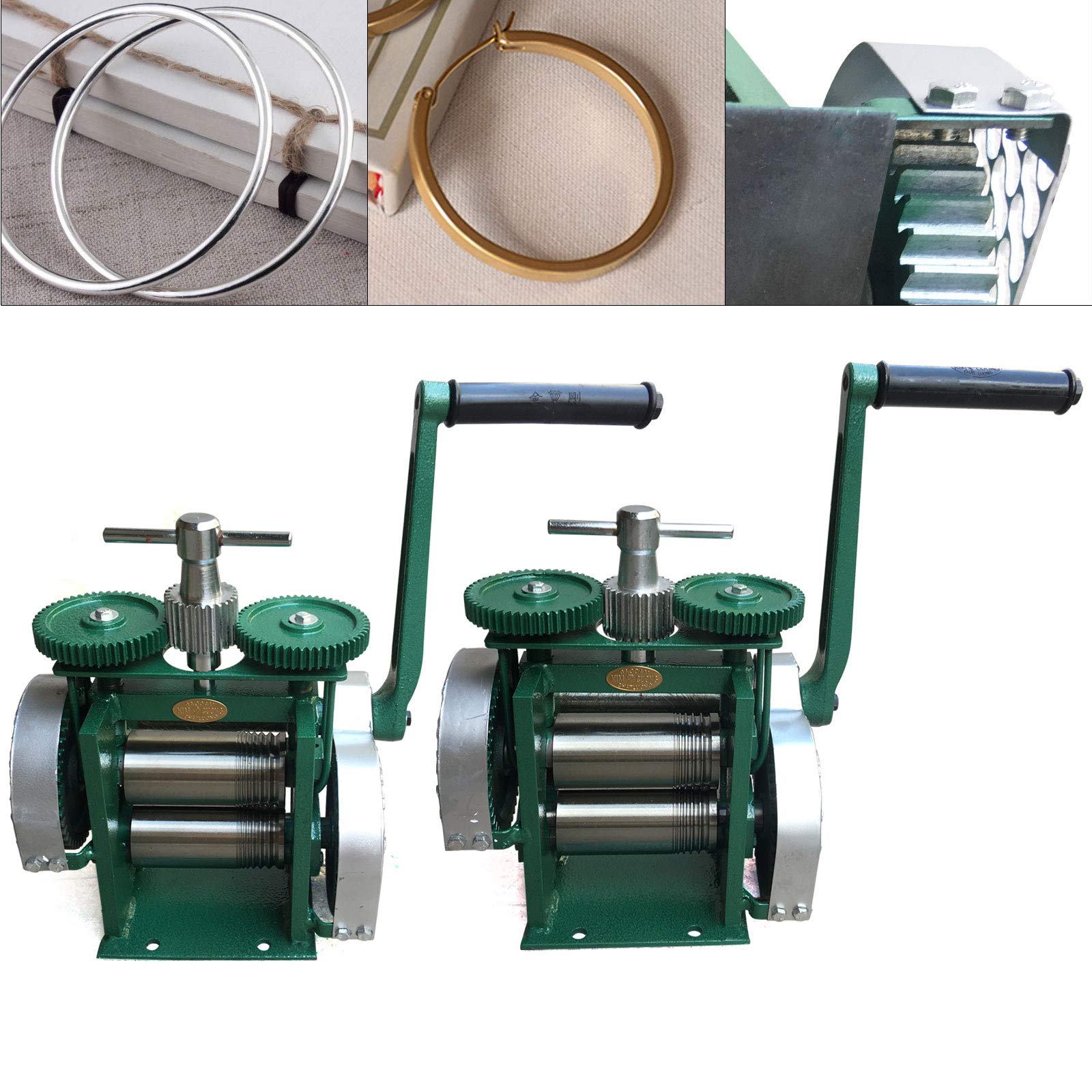 YIYIBYUS 83mm Manual Jewelry Rolling Mill Machine - 3.25