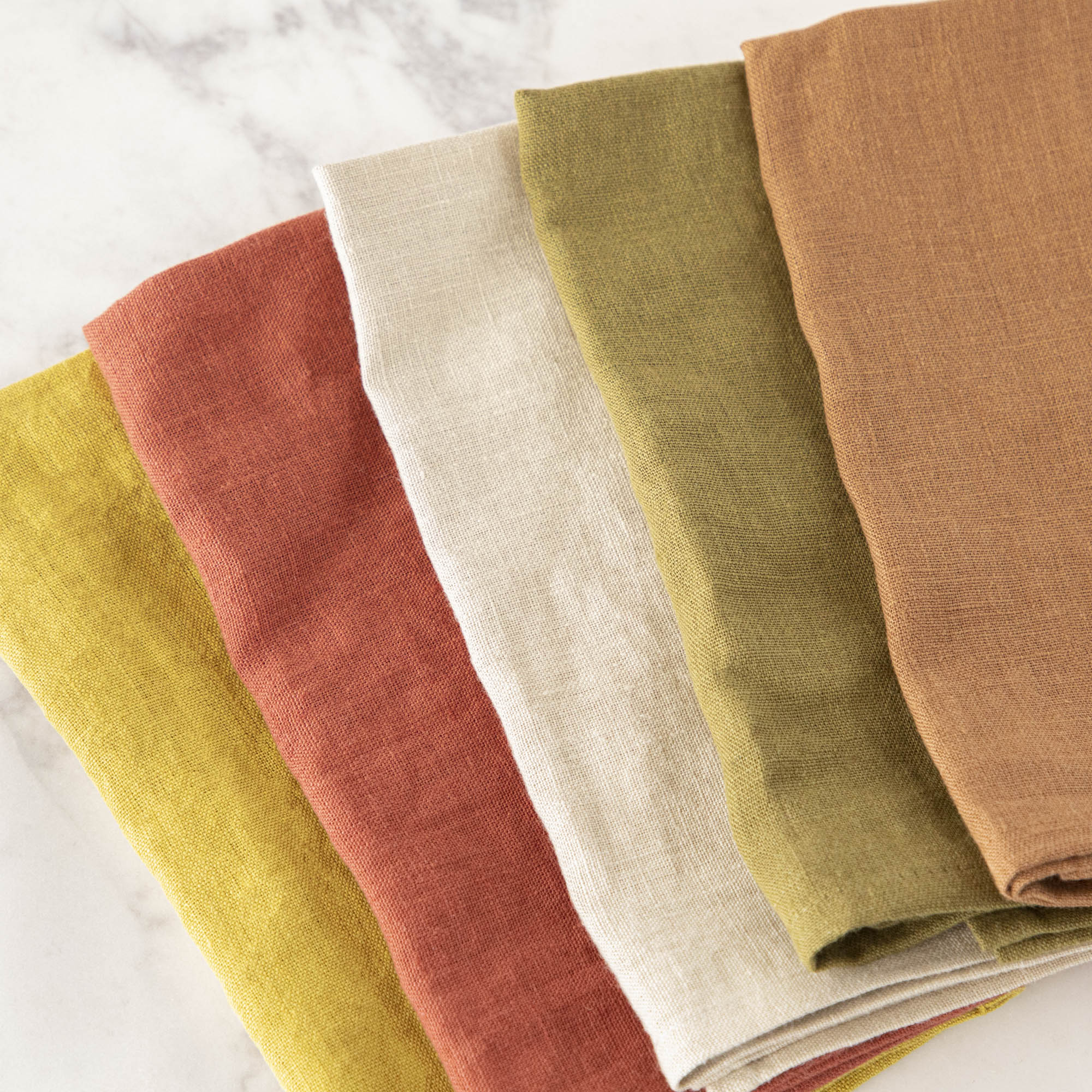 Premium European Linen Napkins Set - 100% Organic Flax Table Linens for Fine Dining, Weddings & Elegant Home Decor