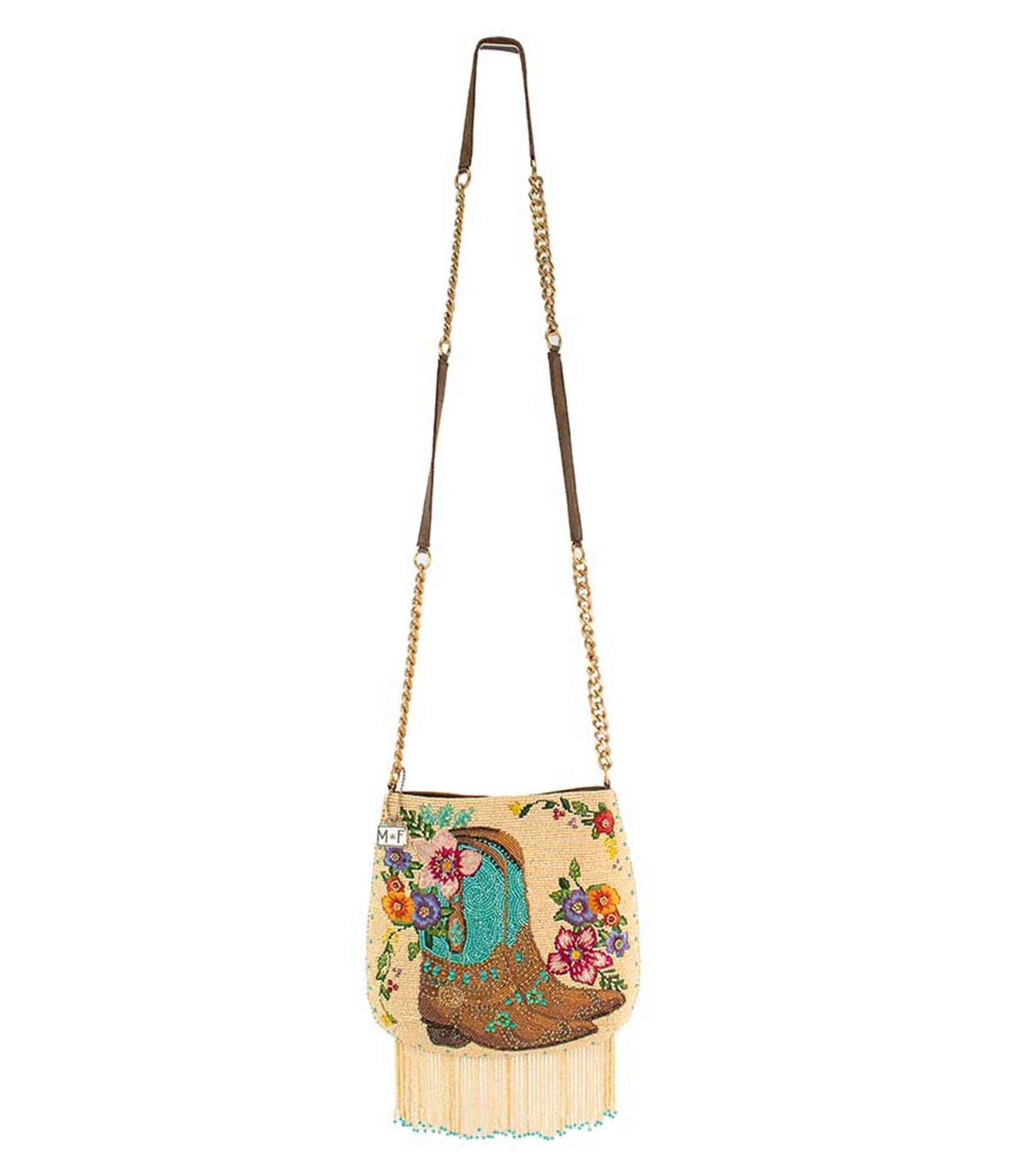 Mary Frances Line Dance Crossbody Handbag - Stylish Leather Purse for Women | Perfect for Parties, Concerts & Night Out