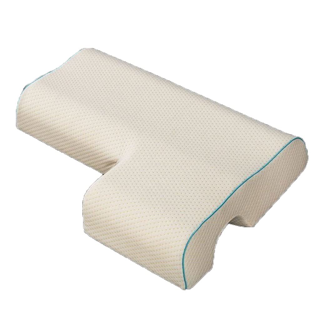 **Memory Foam Arched Cuddle Pillow for Couples – Soft & Breathable Support for Side Sleepers, Anti-Pressure Design (Left Arm Type A) – Perfect for Snuggling, Back Pain Relief & Comfortable Sleep**