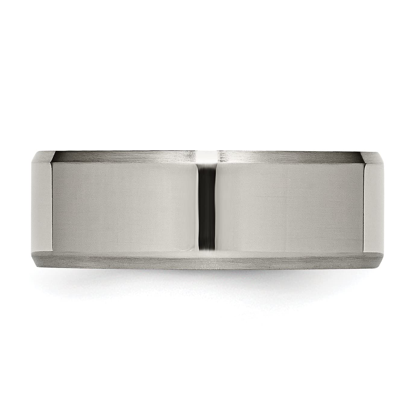 Titanium Wedding Band Ring for Men & Women - 8mm Edge Plain Classic Design - Durable & Hypoallergenic - Perfect for Engagement, Anniversary & Everyday Wear
