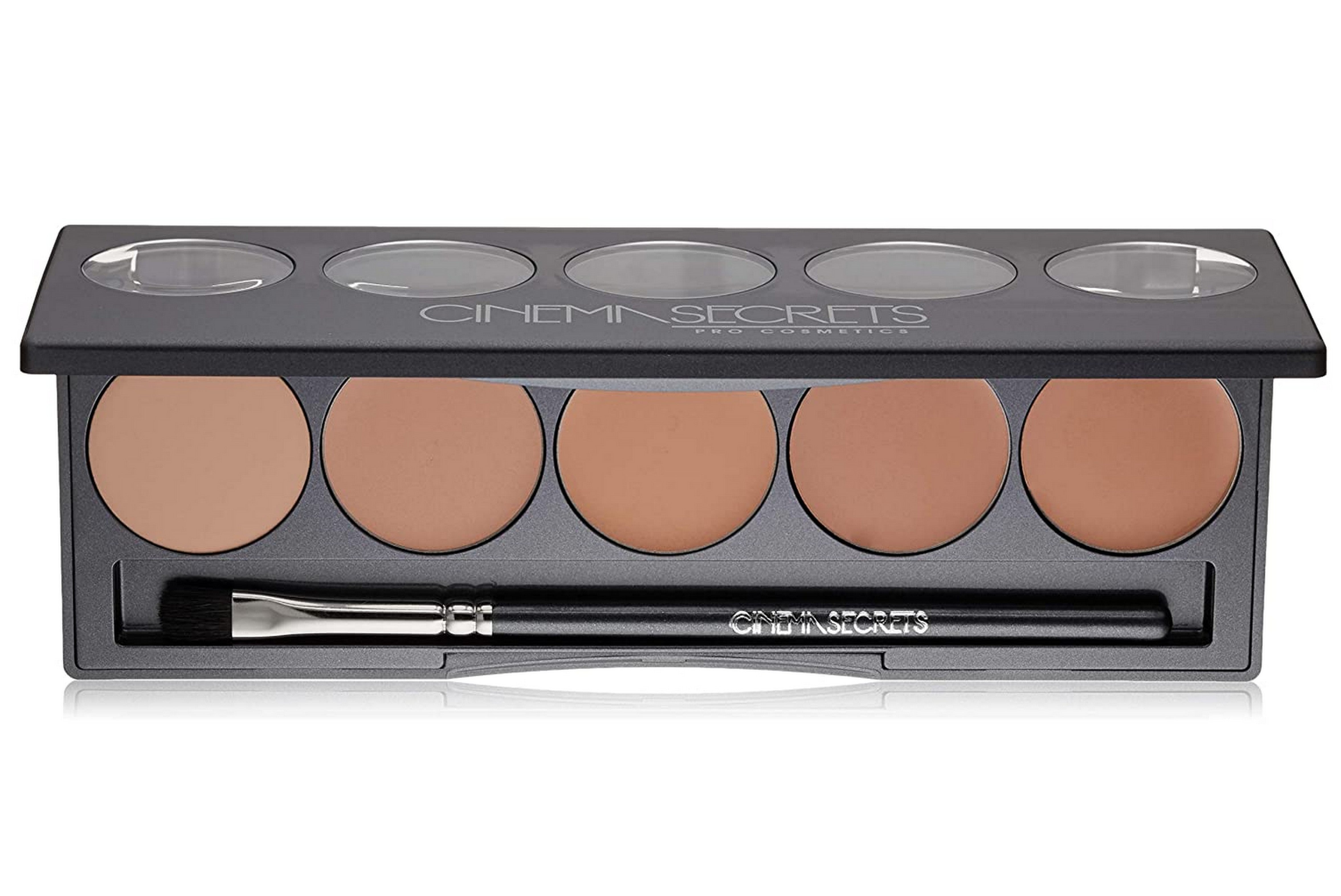 CINEMA SECRETS Pro Cosmetics Ultimate Foundation 5-in-1 Pro Palette - 500A Series | Professional Makeup Kit for Flawless Coverage, Contouring & Highlighting | Perfect for Bridal, Photo Shoots & Everyday Glam