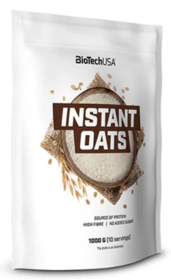 BioTechUSA Instant Oats Chocolate Flavor - 1000g Pack | Quick & Healthy Breakfast Solution for Busy Mornings | Perfect for Office, Gym & On-the-Go Nutrition
