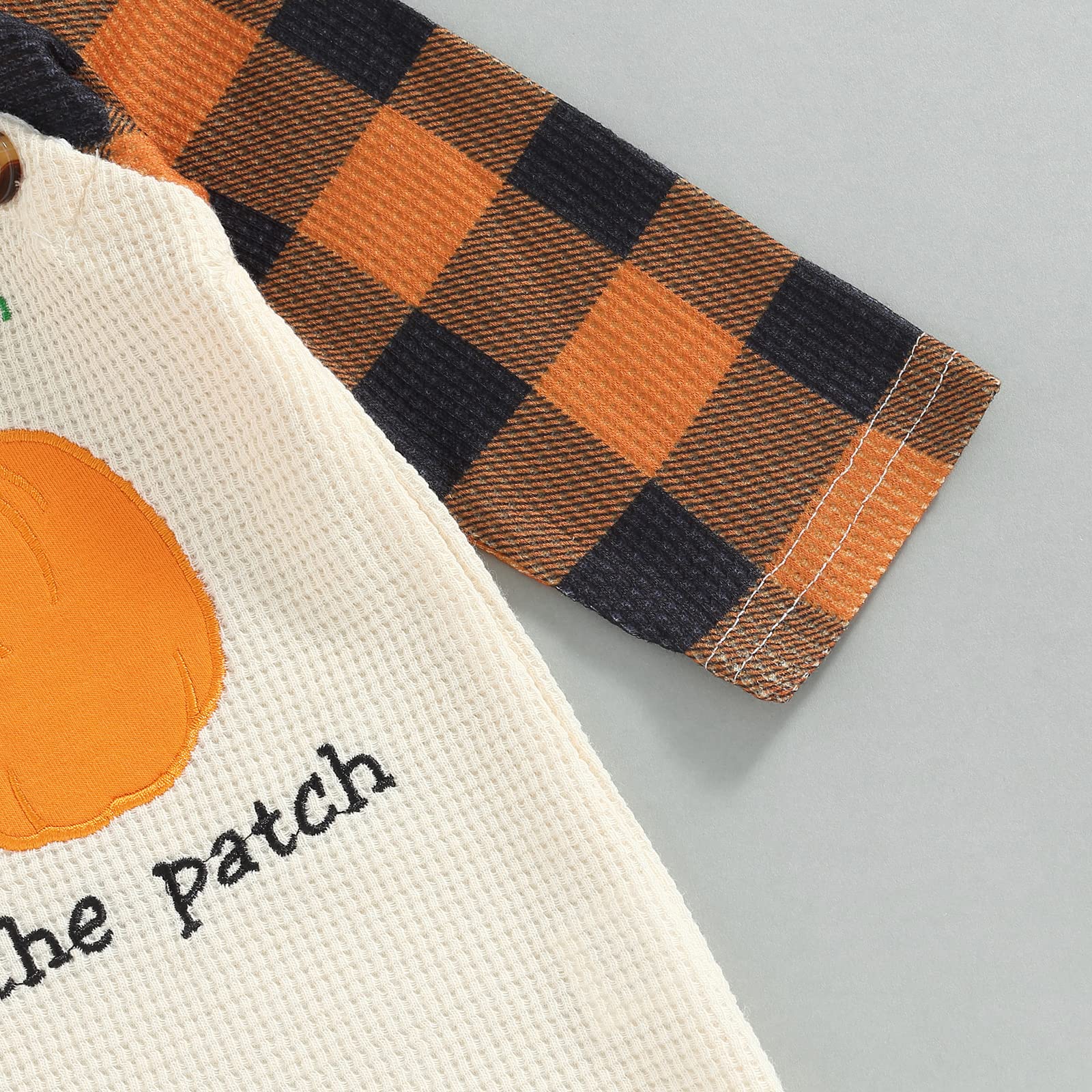 Halloween Baby Outfits - Pumpkin Ghost Print Cotton Linen Romper for Newborn Boys & Girls | Long Sleeve Jumpsuit for Infant Costume Party & Photo Shoots