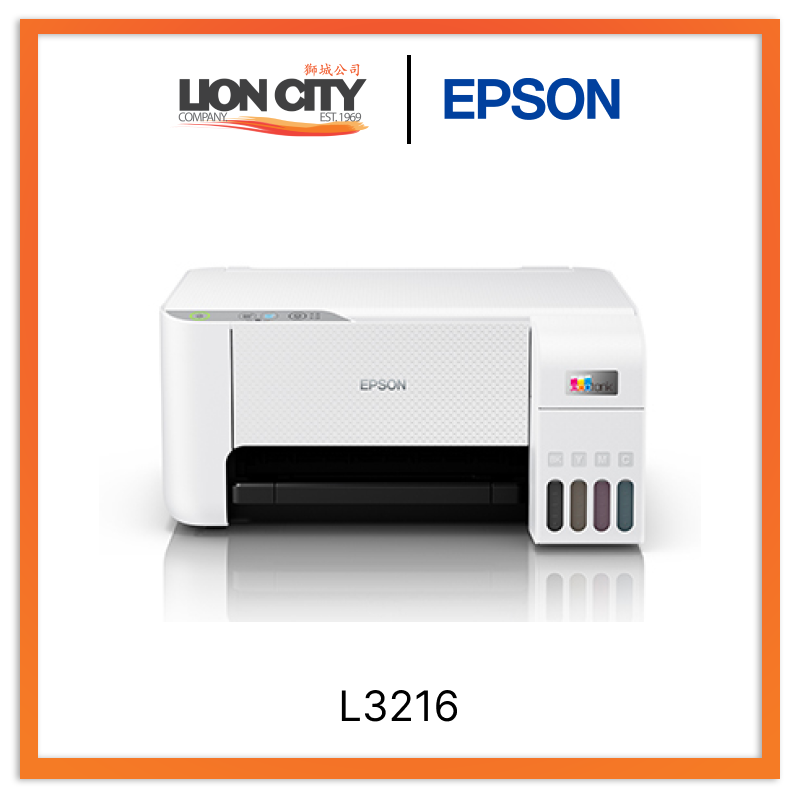 Epson EcoTank L3216 A4 All-in-One Ink Tank Printer with Wireless Printing - Perfect for Home Office, School & Small Business Use