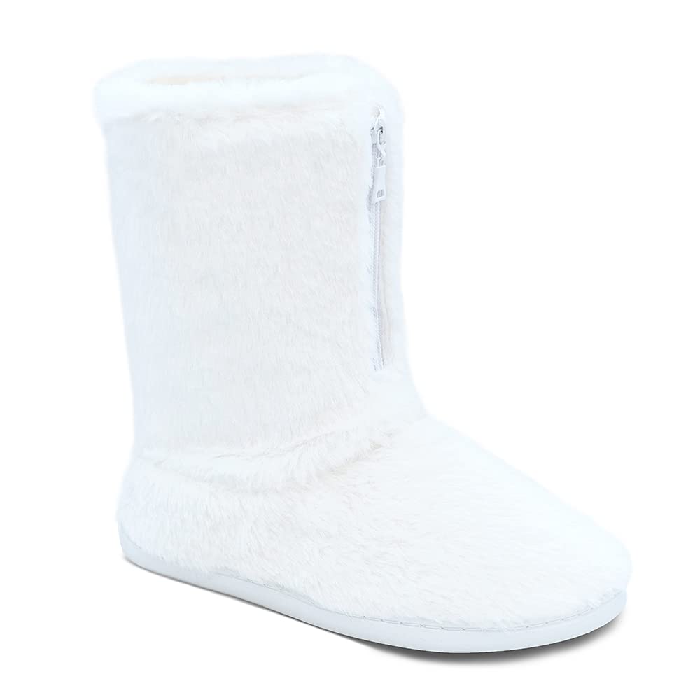 Women's Warm Soft Micro Bootie Slippers - Plush Lined Cozy House Shoes for Indoor & Outdoor Use - Perfect for Winter, Home, Office and Travel Comfort
