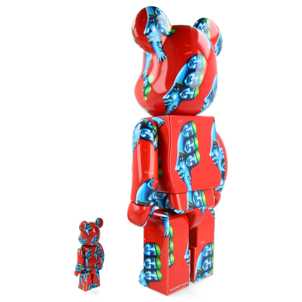 400% Bearbrick Cookie Collectible Figure - Limited Edition Vinyl Art Toy for Display & Collection - Perfect for Home Decor, Office Display, and Gift Giving