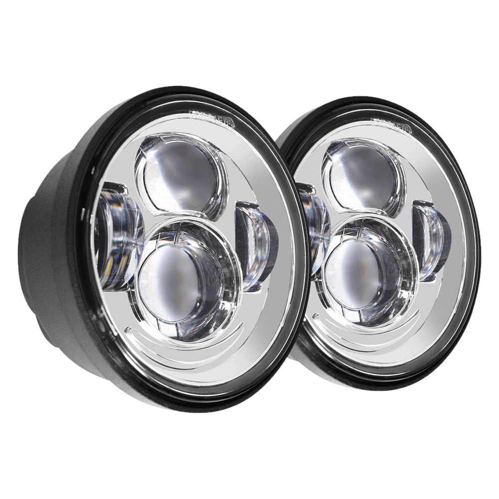 Eagle Lights Dual LED Headlight Kit for 2008-2017 Harley Davidson Fat Bob Models - High Performance Motorcycle Lighting for Night Riding & Enhanced Visibility