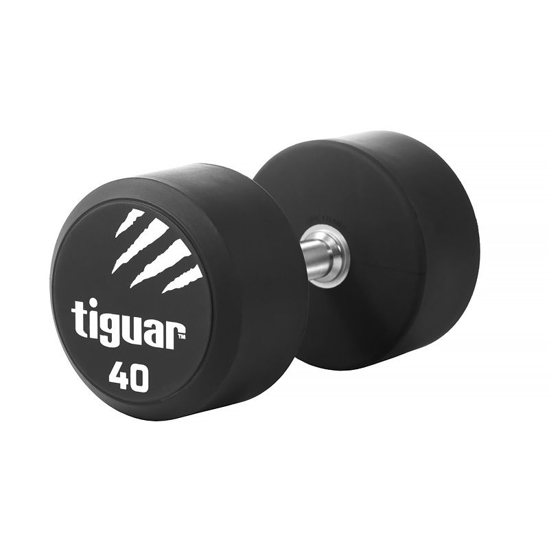 Tiguar 40kg PU Coated Dumbbell Set - Premium Weight Lifting Equipment for Home Gym, Strength Training & Fitness Workouts - Ideal for CrossFit, Bodybuilding & Muscle Building