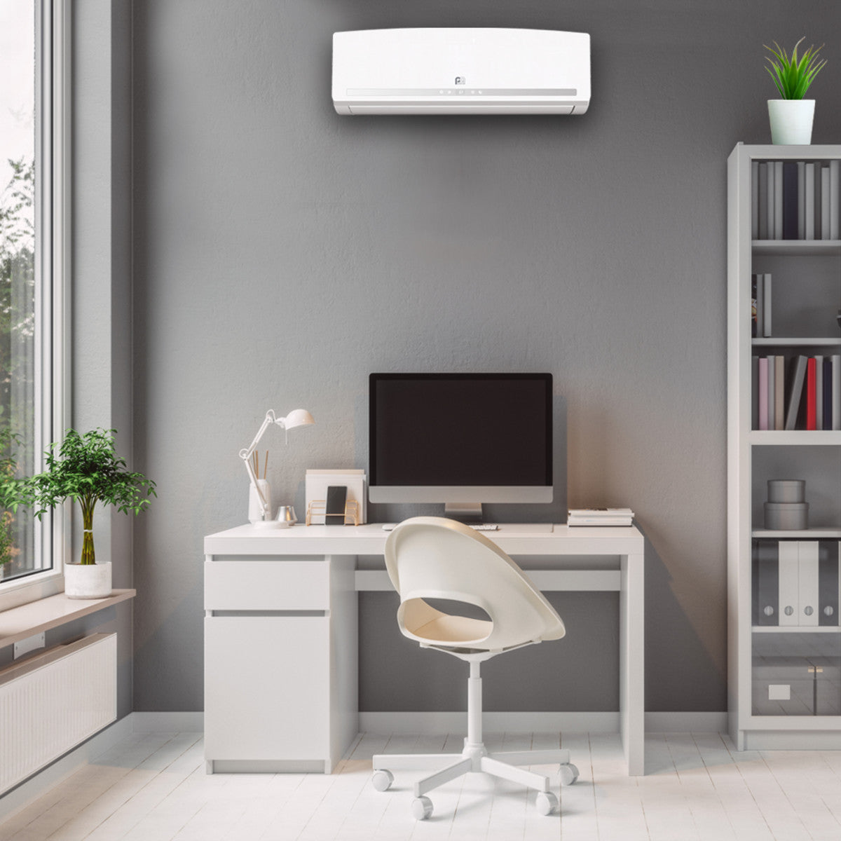 24,000 BTU (23,400 AHRI) Mini Split AC System - Single Zone, Quick Connect with Indoor & Outdoor Units & Line Set - 230V - Perfect for Bedrooms, Home Offices & Small Spaces