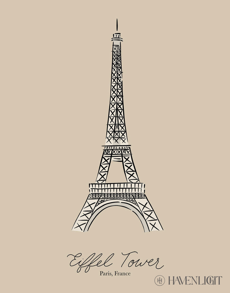 Eiffel Tower Art Print by Elise Gomez - Elegant Parisian Wall Decor for Home, Office & Gifts