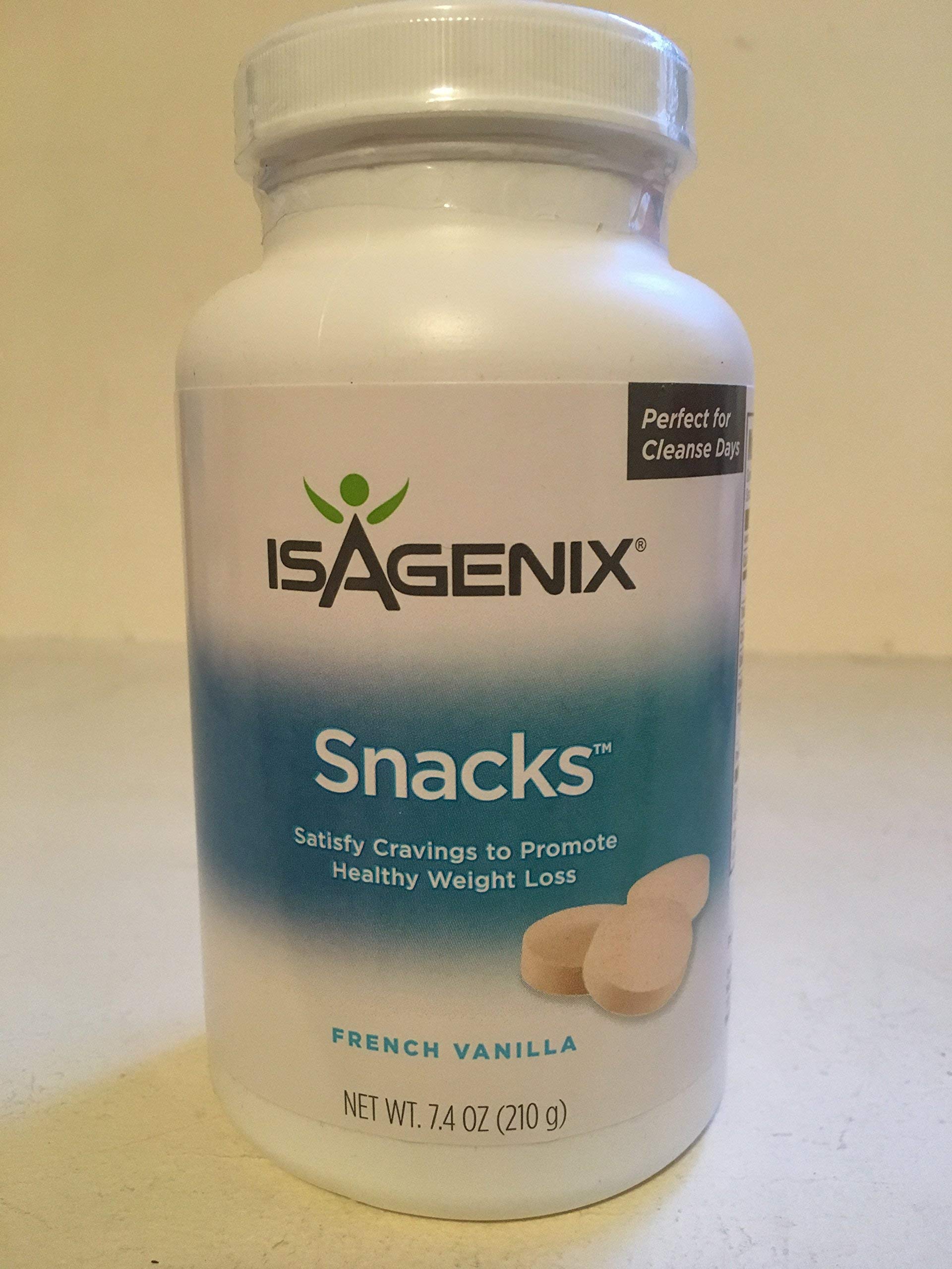 Isagenix Natural Vanilla Protein Snacks - 210g (60 Pack) | Healthy On-the-Go Nutrition for Weight Management & Active Lifestyle