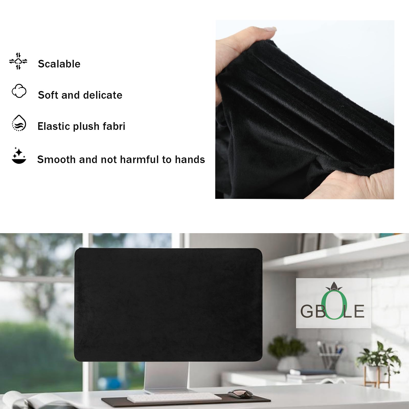 27 Inch Monitor Dust Cover - Anti-Static Dustproof LCD Screen Protector for iMac & All-in-One Computers, Desktop & TV (Perfect for Home Office, Studio & Entertainment Setup)