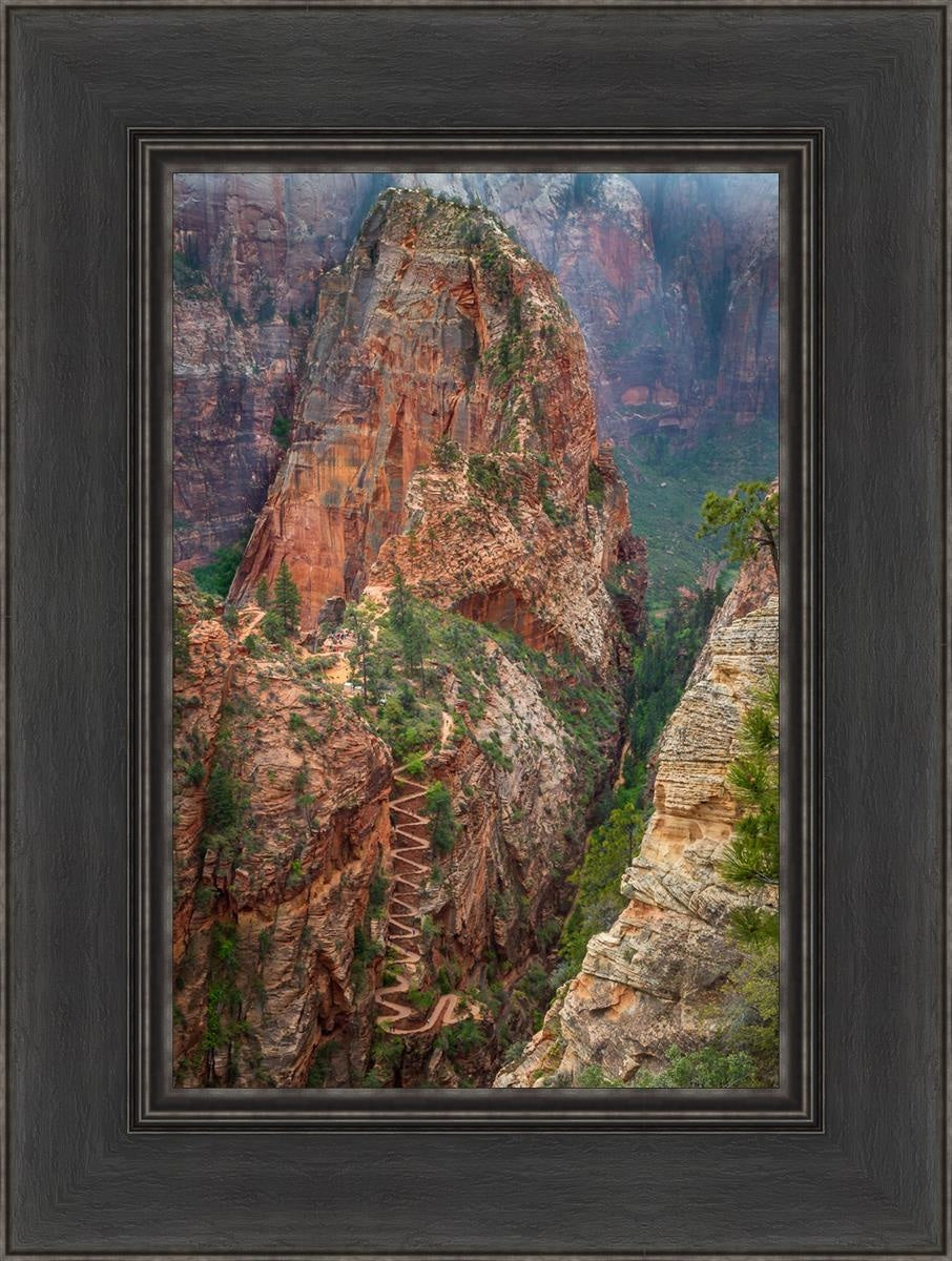 Angels Landing by Julie Kerr - Stunning Landscape Art Print for Home & Office Decor | Perfect for Living Rooms, Bedrooms, and Gifts