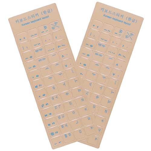 Korean-transparent/Blue Letters