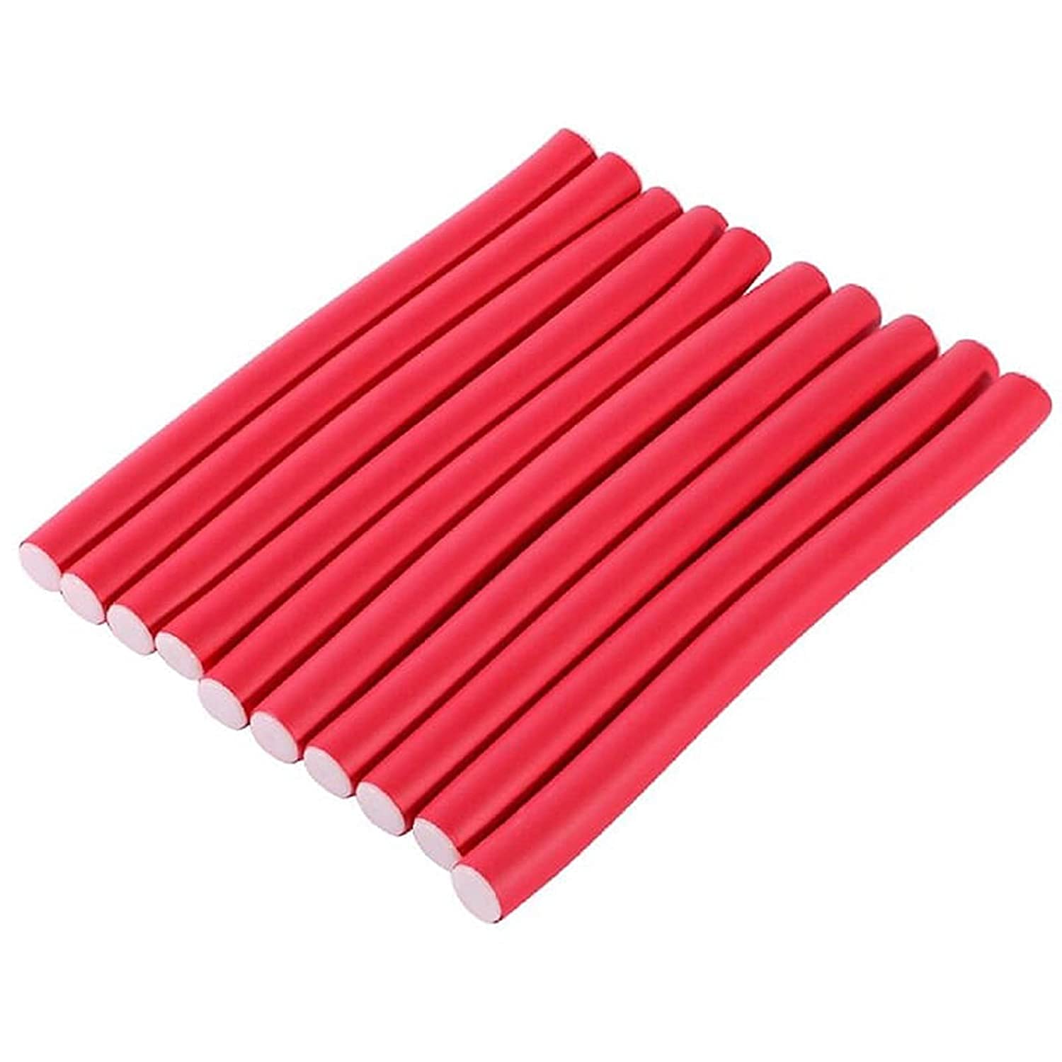 Zhunmun Self-Holding Hair Curling Flexi Rods - 10 Pack Hair Rollers for Beach Waves & Curls - Perfect for Home Styling & Salon Use