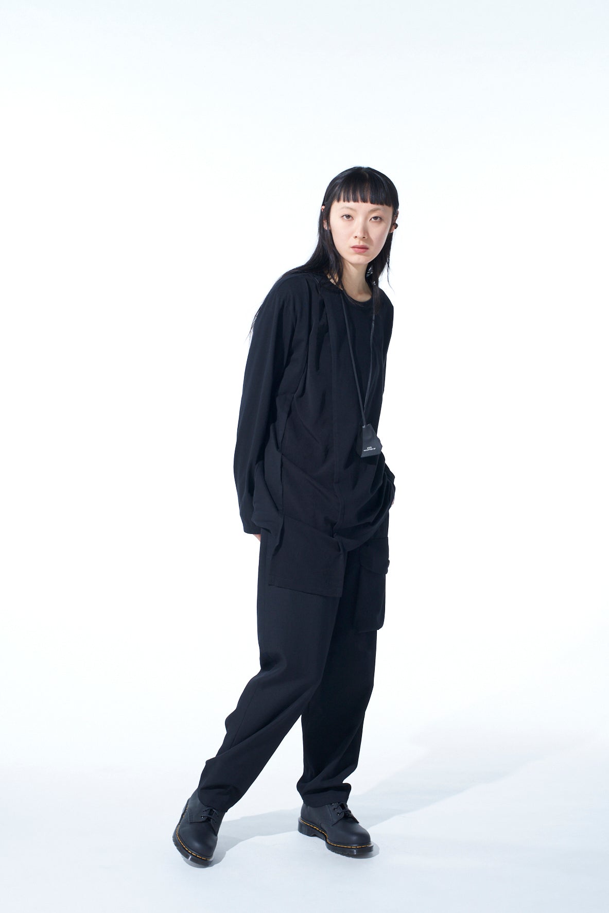Stylish Cotton Jersey & Crepe de Chine Asymmetrical Long Sleeve T-Shirt - Perfect for Casual Wear, Office Outfits & Evening Events