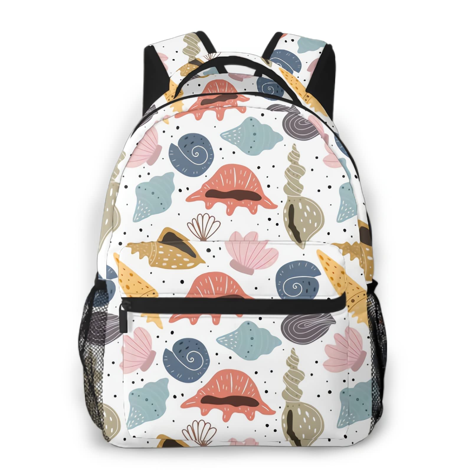 Hand-Painted Marine Life Backpack for Boys - Durable Laptop School Bag for Kids & Teens, Waterproof Bookbag for Elementary, Junior High, Travel, Camping & Hiking Daypack - Perfect for School, Outdoor Adventures & Daily Use