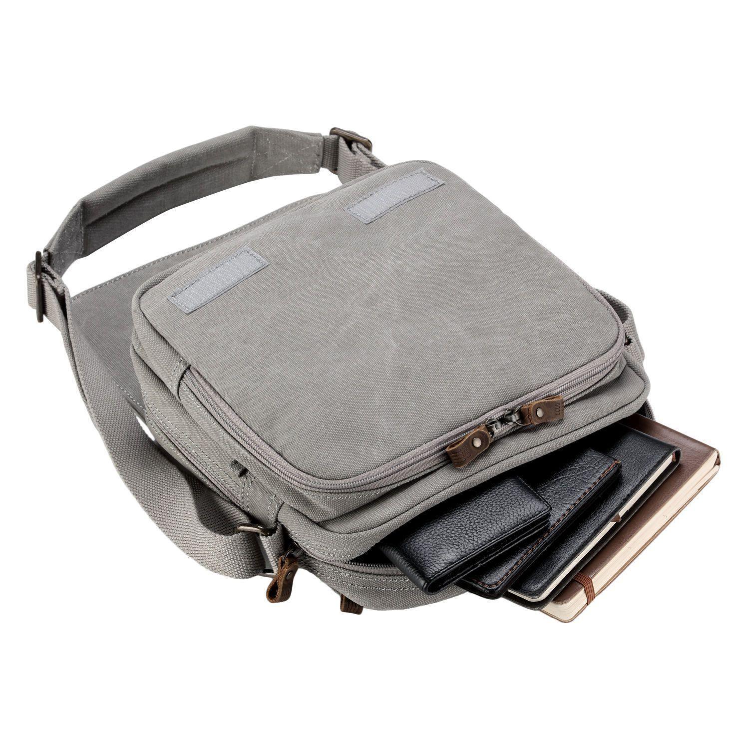 Troop London Classic Canvas Crossbody Bag for Men & Women - Stylish & Durable Shoulder Bag for Travel, Work & Everyday Use