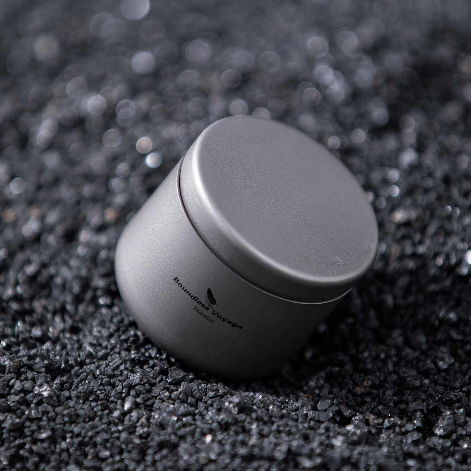 Boundless Voyage 35ml Titanium Tea Canister - Ultralight Portable Storage Container for Coffee, Tea & Spices | Airtight Camping & Hiking Accessory | Perfect for Outdoor Adventures, Travel & Kitchen Organization (Model: A-Ti3200D)