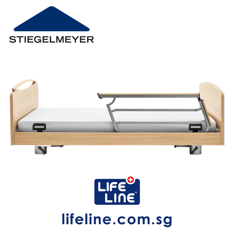 Stiegelmeyer Venta Adjustable Electric Hospital Bed - Heavy Duty Bariatric Patient Bed for Home & Medical Use | Ideal for Elderly Care, Post-Surgery Recovery & Long-Term Patient Care