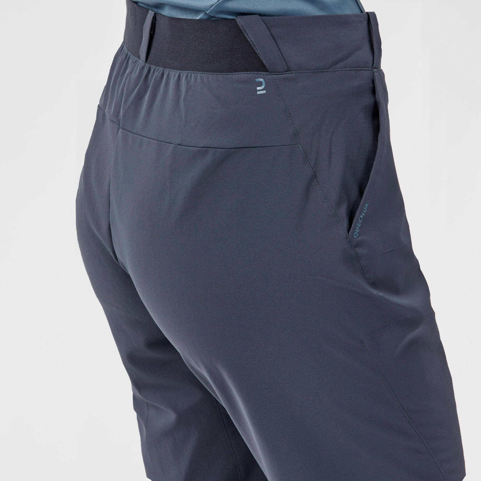 Quechua Women's MH100 Hiking Pants - Lightweight Water-Resistant Trekking Trousers for Outdoor Adventures & Mountain Climbing