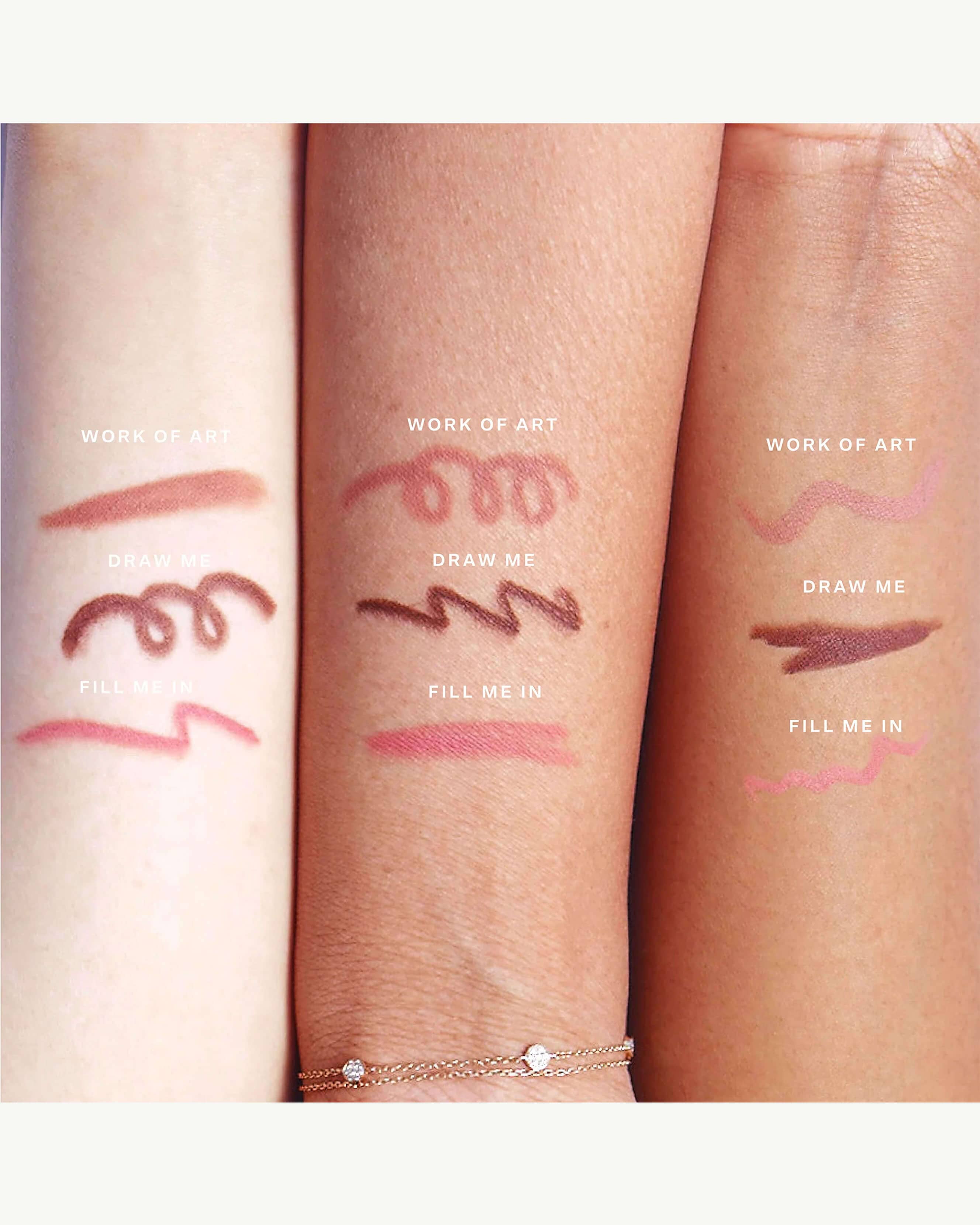 OneLiner® 3-in-1 Multi-Purpose Pencil - Lip Liner, Eyeliner & Cheek Contour Stick | Waterproof & Long Lasting | Perfect for Makeup On-The-Go, Travel & Everyday Beauty Routine