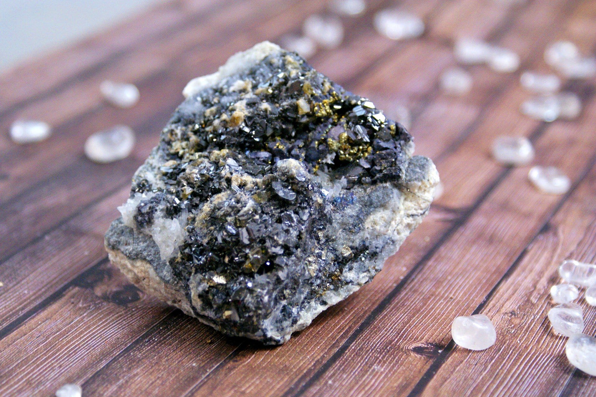 Natural Bulgarian Galena & Pyrite Mineral Specimens - Raw Crystals for Collectors, Healing & Home Decor | Perfect for Crystal Displays, Meditation & Energy Work