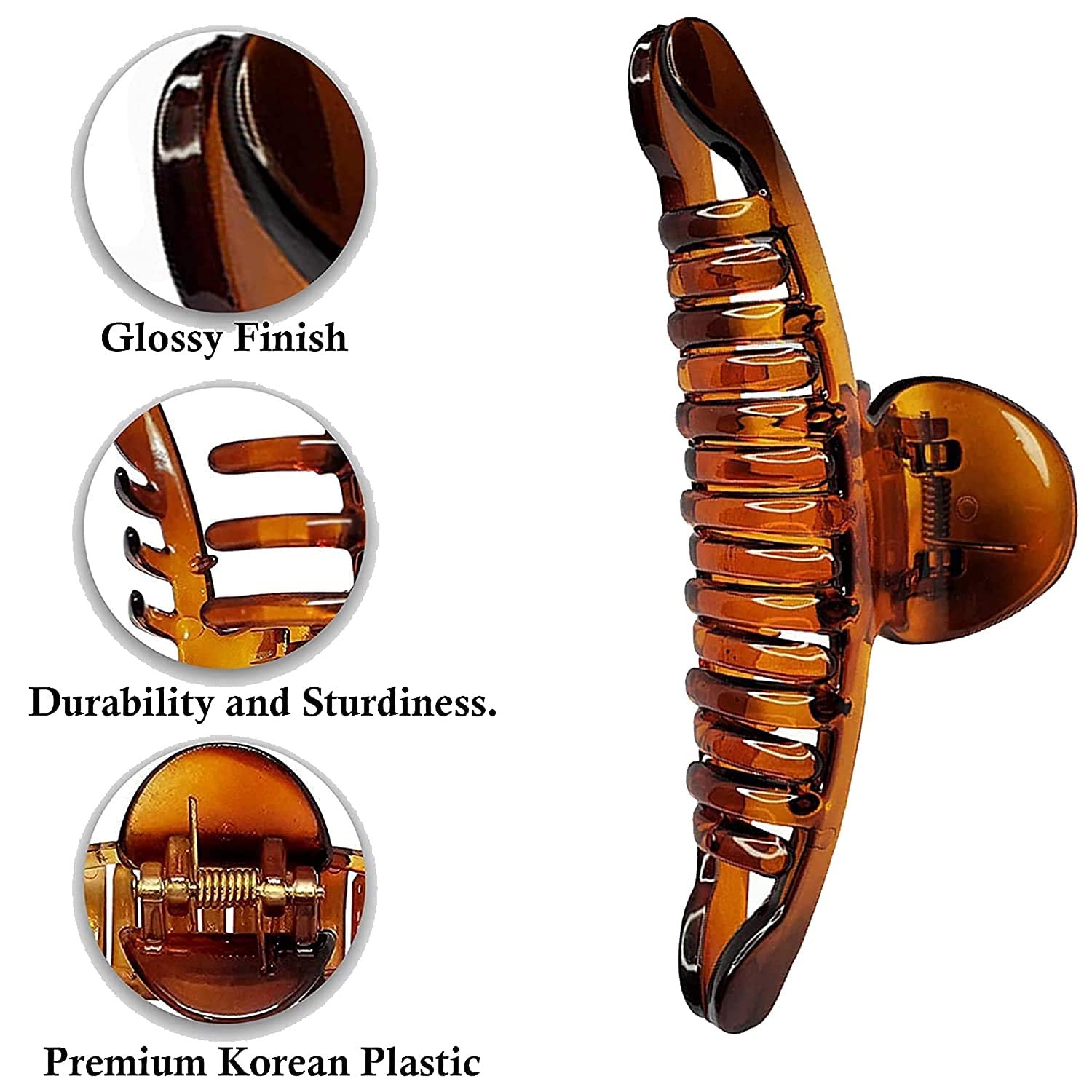 Butterfly Hair Clips for Women - 2 Pack Large Hair Claw Clips for Women & Girls - Non-Slip Hair Accessories for Ponytail, Bun & Updos - Perfect for Daily Use, Work & Special Occasions